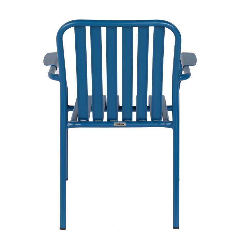 Chaise de jardin avec accoudoirs en aluminium (6/7)