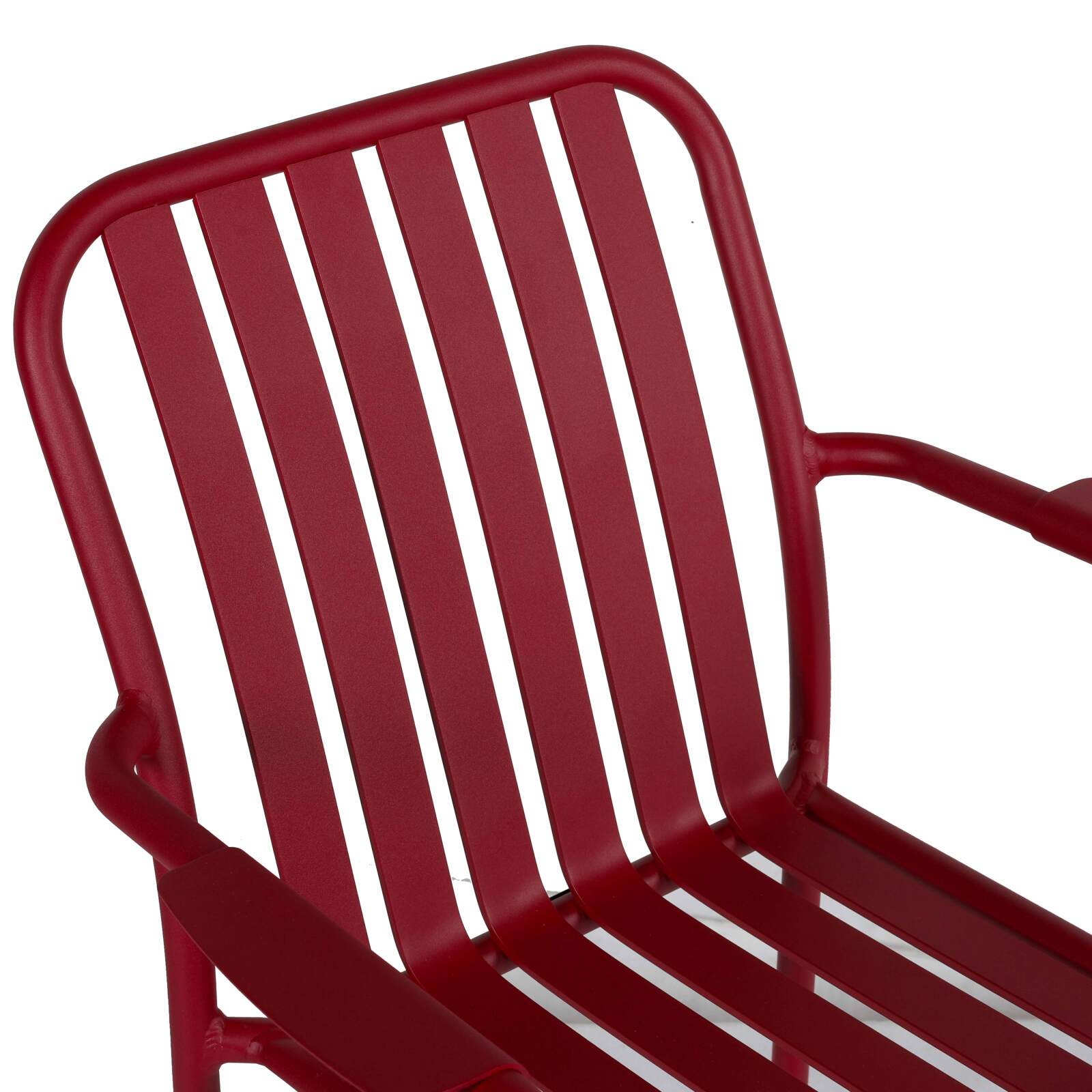 Chaise de jardin avec accoudoirs en aluminium