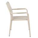 Chaise de jardin avec accoudoirs en aluminium