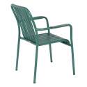 Chaise de jardin avec accoudoirs en aluminium