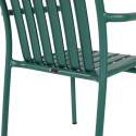 Chaise de jardin avec accoudoirs en aluminium