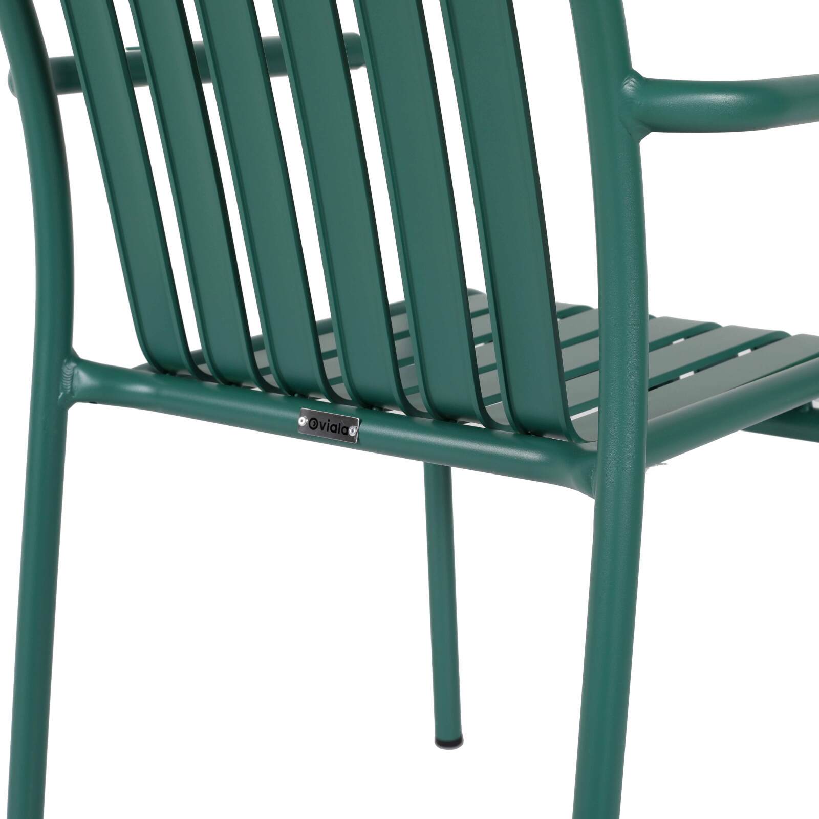 Chaise de jardin avec accoudoirs en aluminium