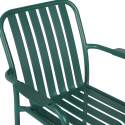 Chaise de jardin avec accoudoirs en aluminium