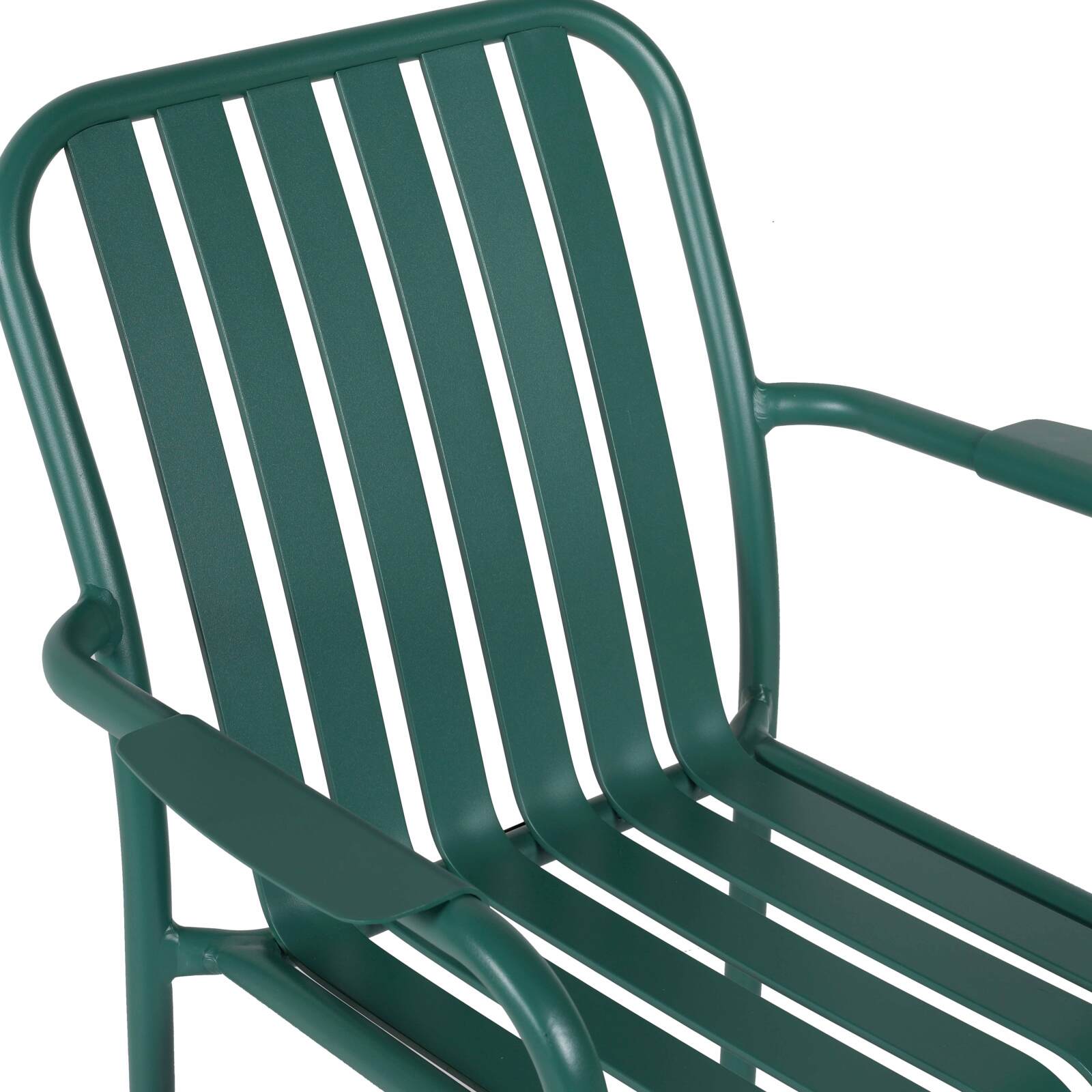 Chaise de jardin avec accoudoirs en aluminium