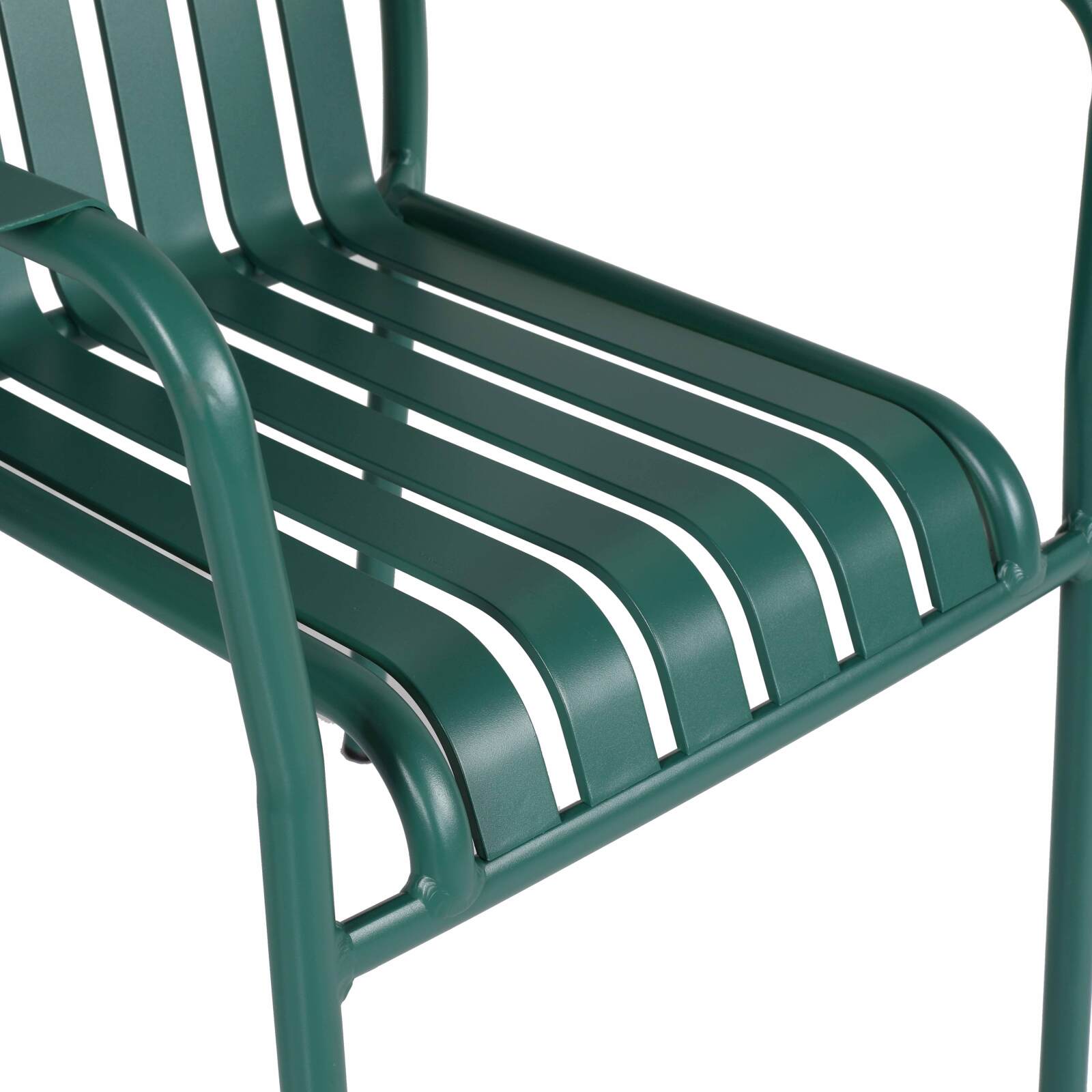 Chaise de jardin avec accoudoirs en aluminium