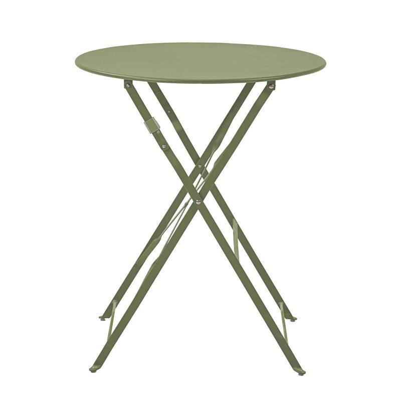 Table de jardin ronde pliante (Ø60 x 72 cm) en métal