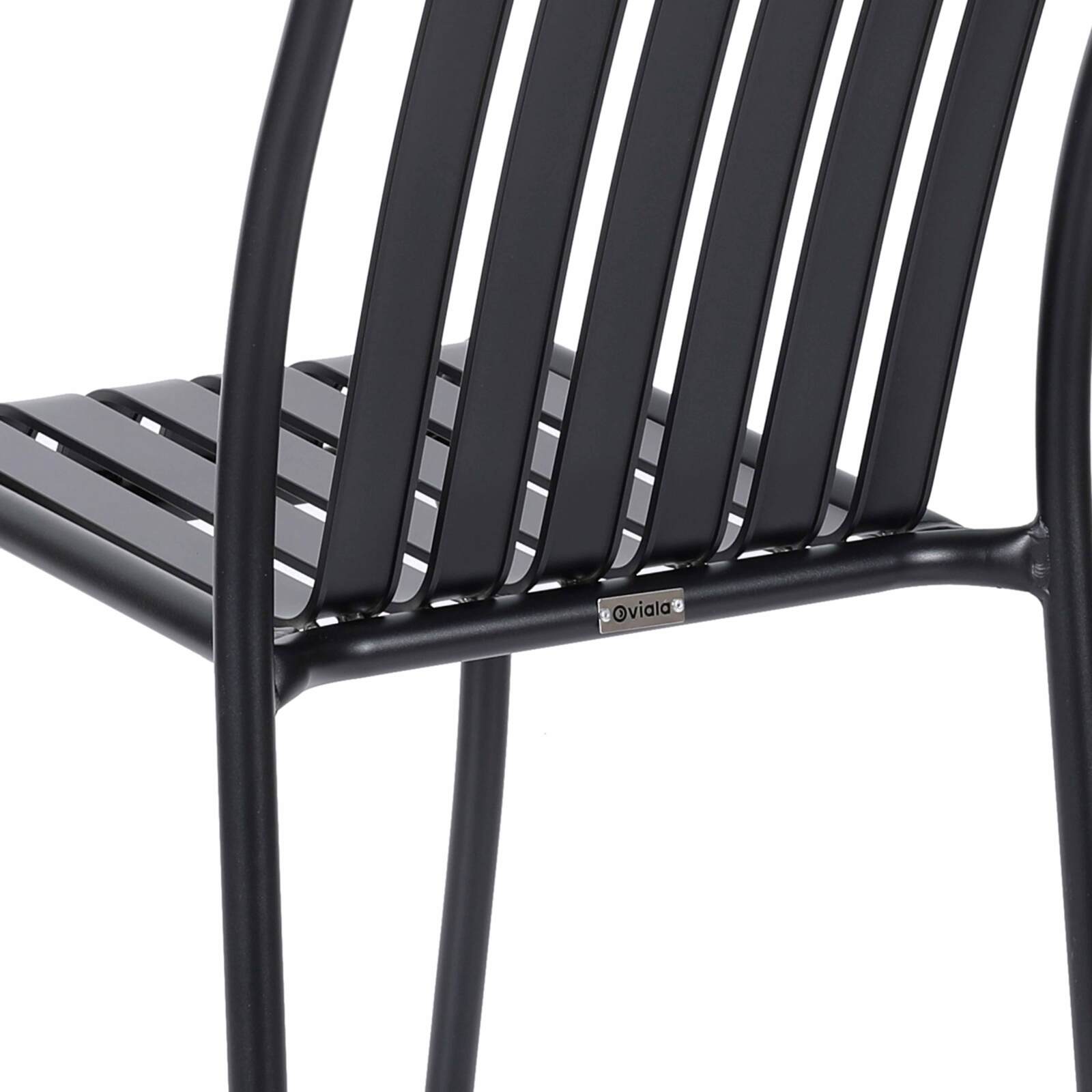 Chaise de jardin design en aluminium