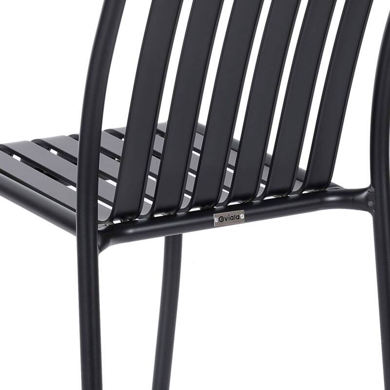 Chaise de jardin design en aluminium