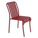 Chaise de jardin design en aluminium
