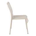 Chaise de jardin design en aluminium
