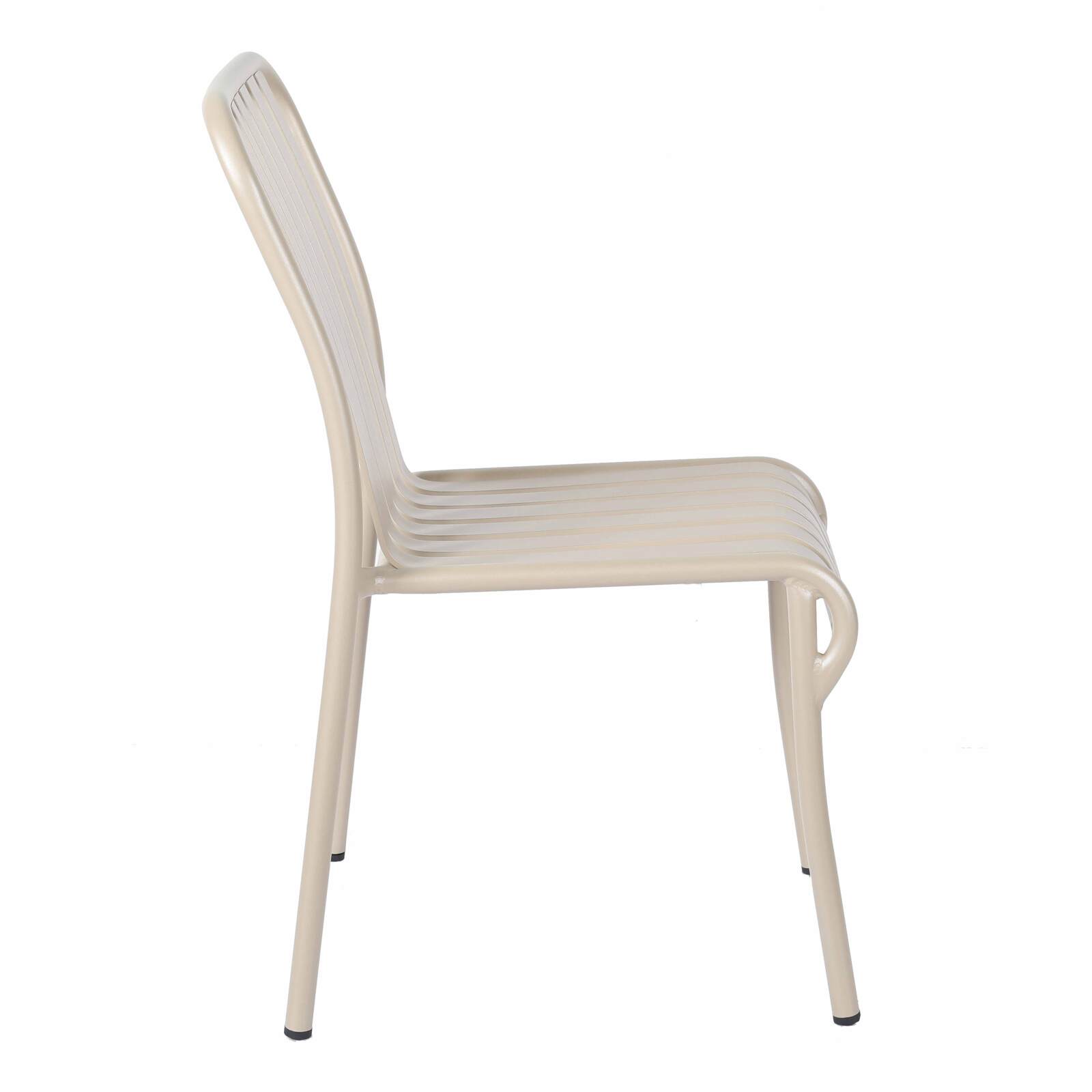 Chaise de jardin design en aluminium