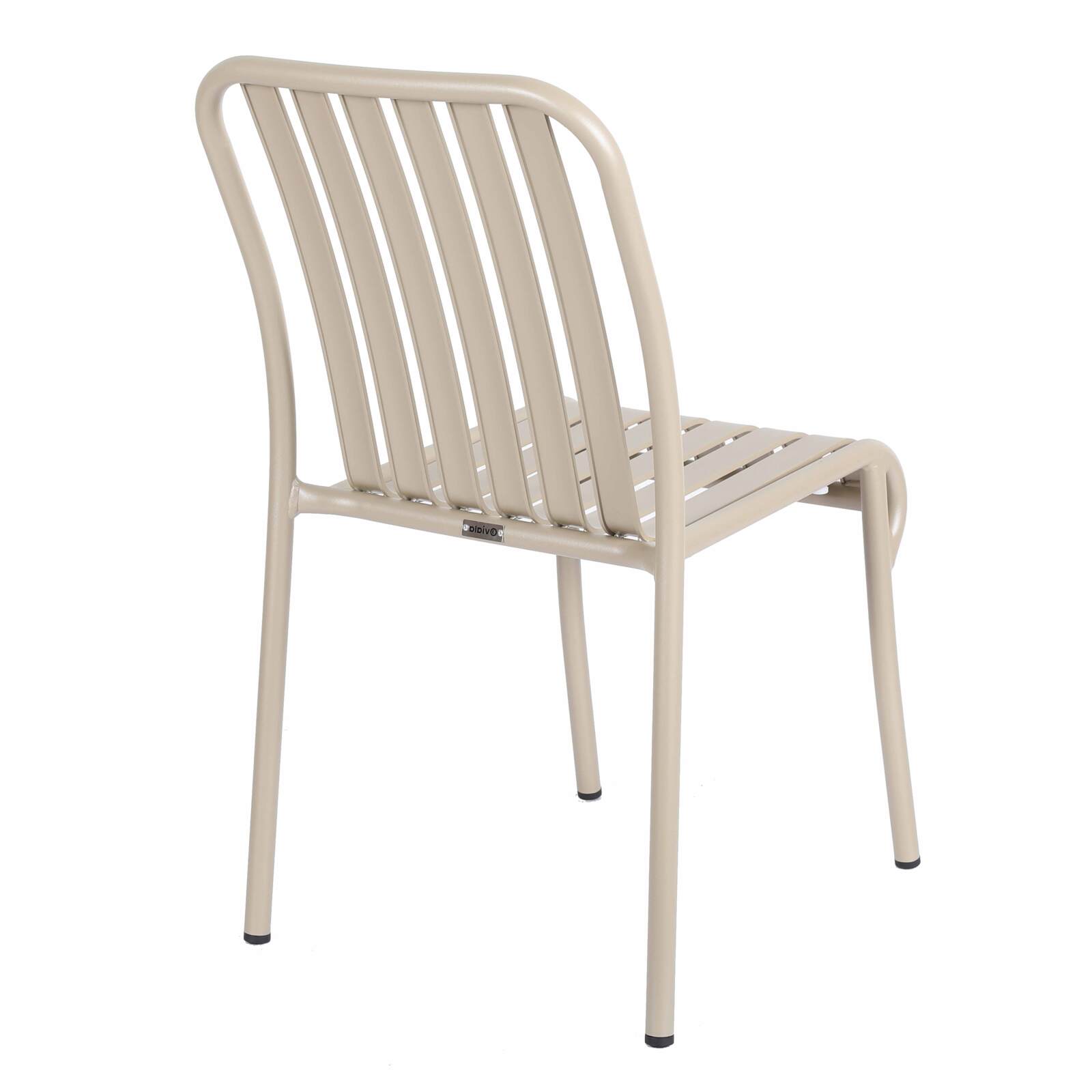 Chaise de jardin design en aluminium