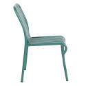 Chaise de jardin design en aluminium