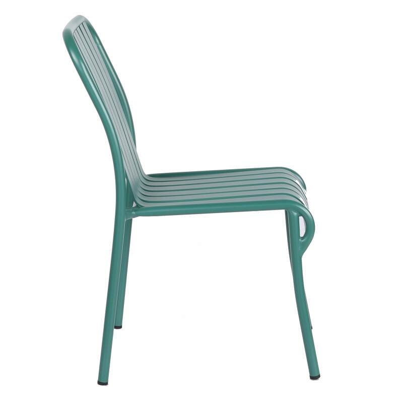 Chaise de jardin design en aluminium