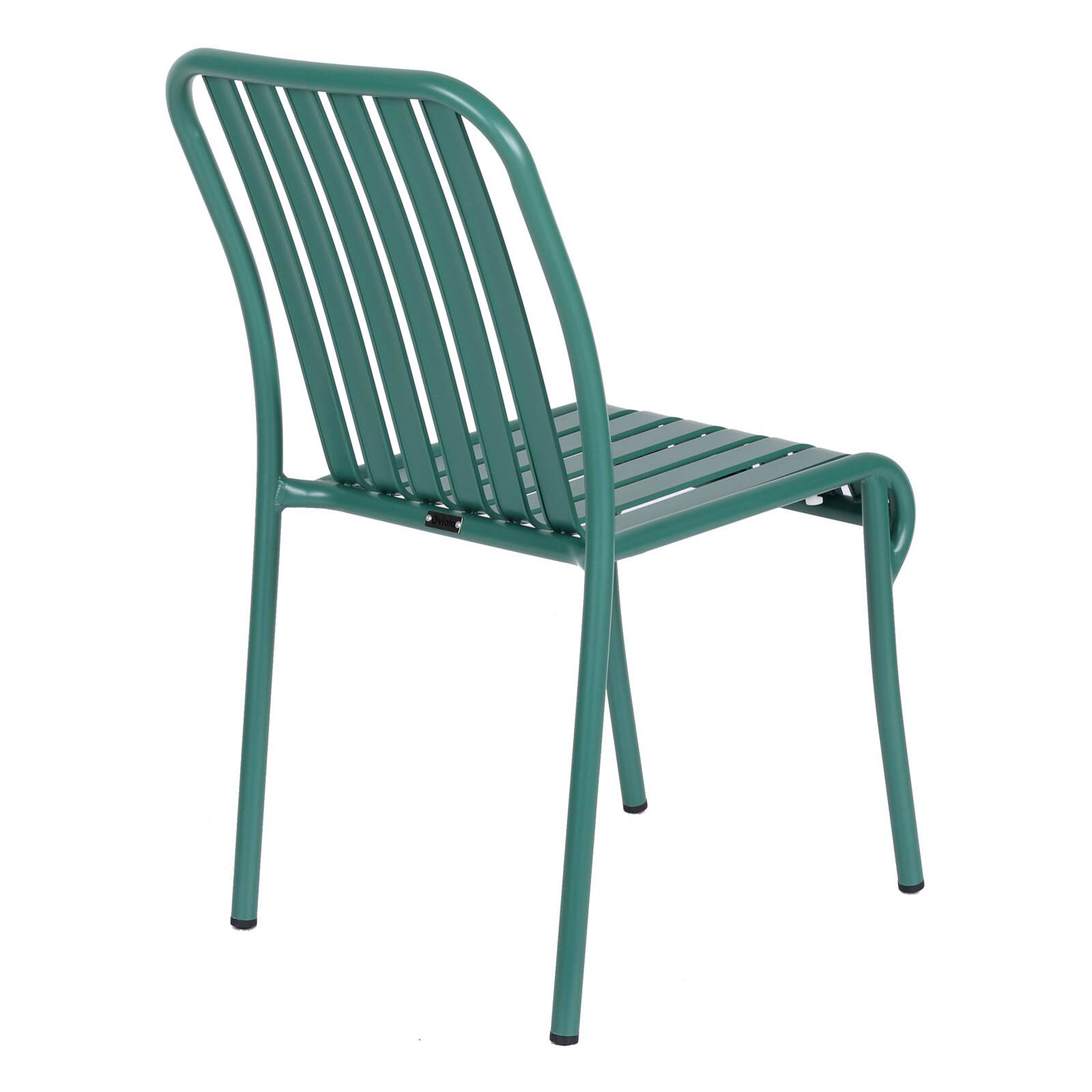 Chaise de jardin design en aluminium