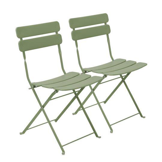 Chaises de jardin en métal pliantes - Lot de 2 | Oviala