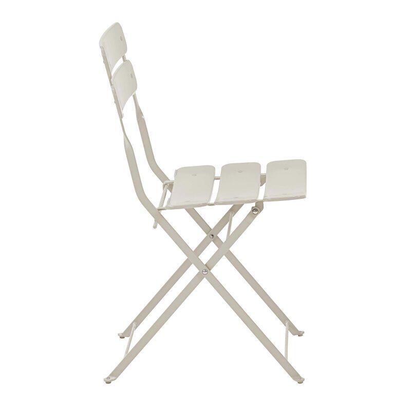 Lot de 2 chaises de jardin pliantes en métal