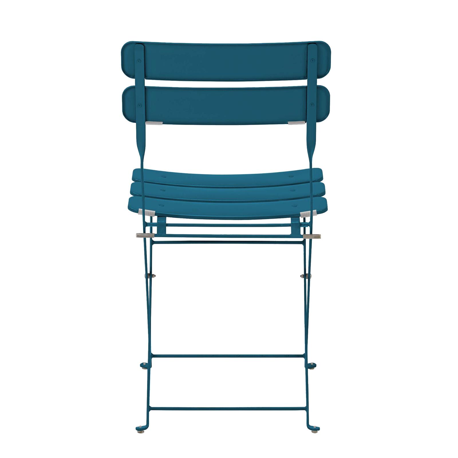 Lot de 2 chaises de jardin pliantes en métal