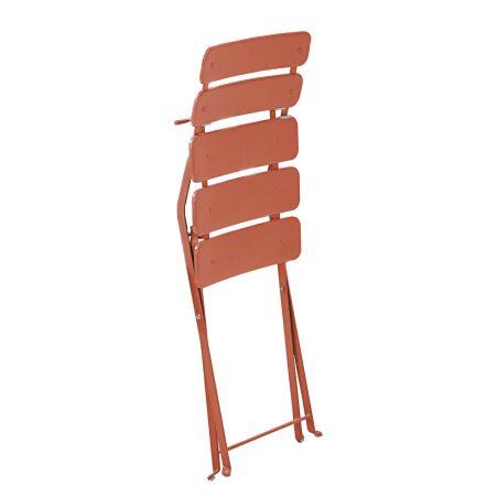 Lot de 2 chaises de jardin pliantes en métal (4/5)