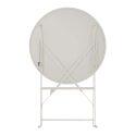 Table de jardin ronde rabattable ⌀60 x 72 cm et 2 chaises pliantes en métal