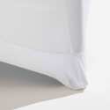 Housse de mange-debout carré blanche 70x70x80 cm