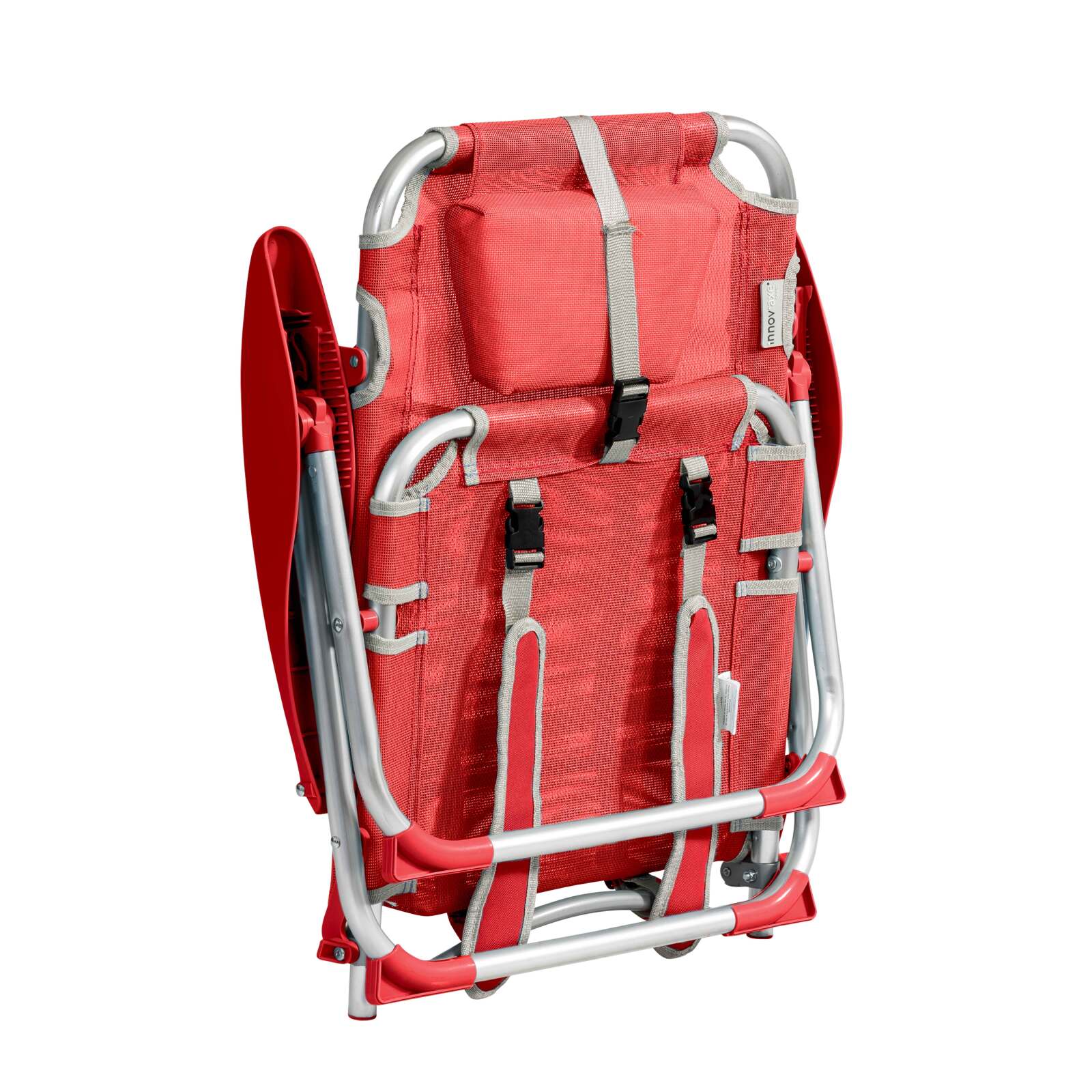 Lot de 2 chaises de plage pliantes, inclinables 4 positions