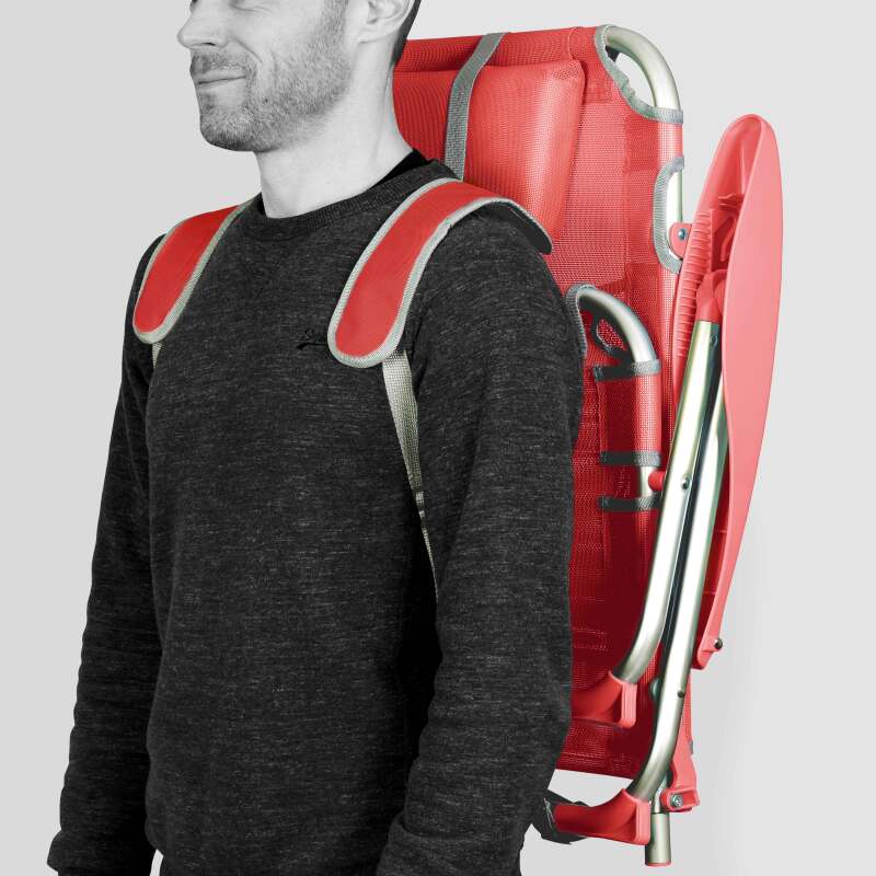 Lot de 2 chaises de plage pliantes, inclinables 4 positions (3/4)