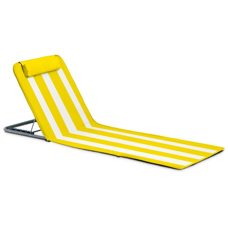 Lot de 2 matelas de plage pliants, inclinables 5 positions