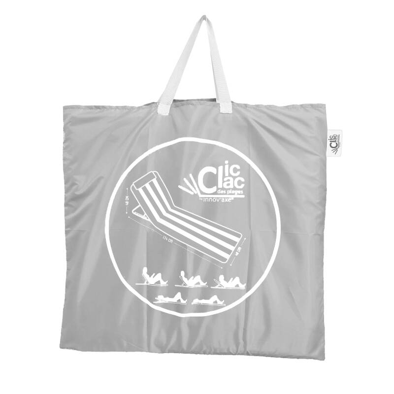 Lot de 2 matelas de plage pliants opale et gris