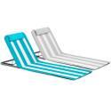 Lot de 2 matelas de plage pliants opale et gris
