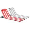Lot de 2 matelas de plage pliants denim et rose