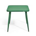 Table de jardin carrée (75 x 75 x 76 cm) en aluminium