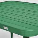 Table de jardin rectangulaire (150 x 75 x 75 cm) en aluminium