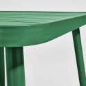 Table de jardin rectangulaire (150 x 75 x 75 cm) en aluminium