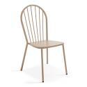 Table de jardin bistrot rabattable Ø70 x 72 cm et 2 chaises en métal
