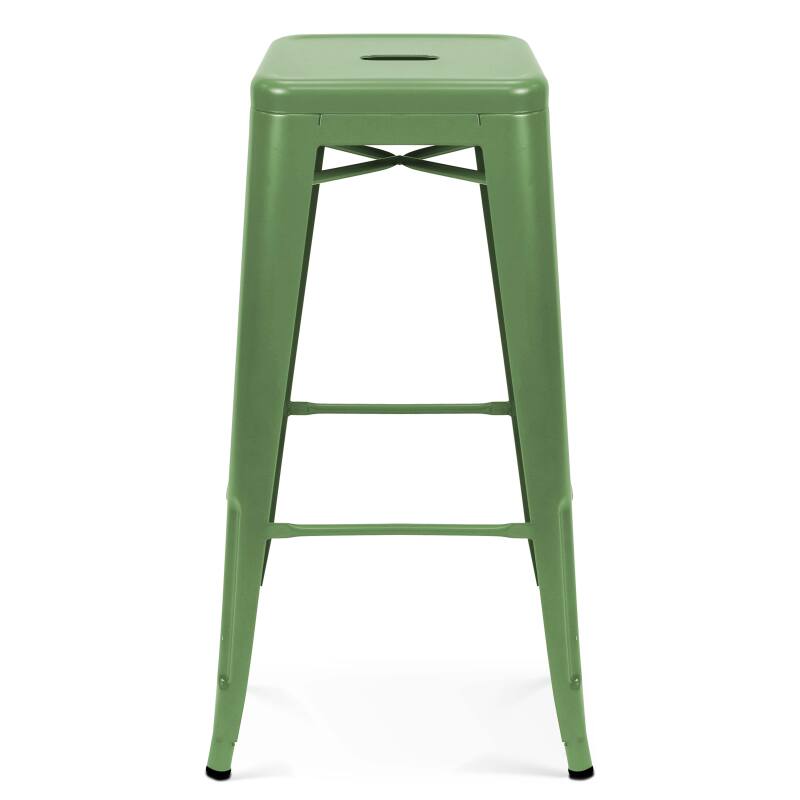 Tabouret de bar en métal mat