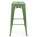 Lot de 4 tabourets de jardin en métal