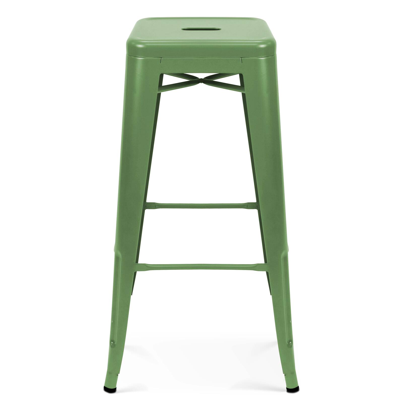 Lot de 4 tabourets de jardin en métal