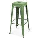 Lot de 4 tabourets de jardin en métal