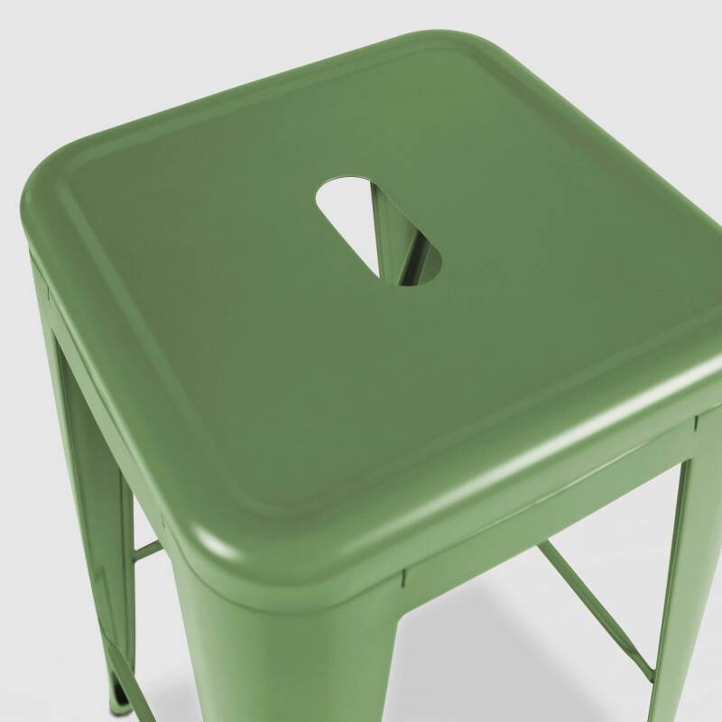 Lot de 4 tabourets de jardin en métal (3/6)