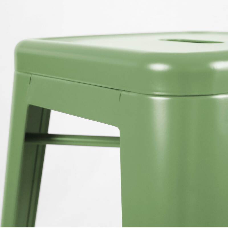 Lot de 4 tabourets de jardin en métal (4/6)