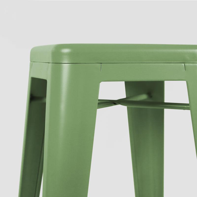 Lot de 4 tabourets de jardin en métal (5/6)