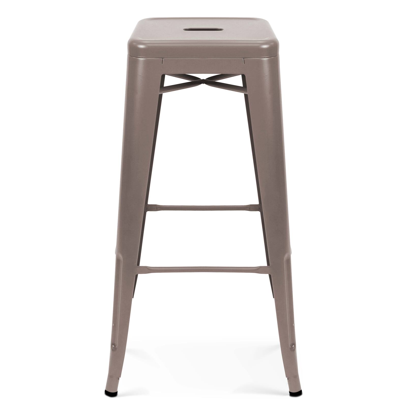 Lot de 4 tabourets de jardin en métal
