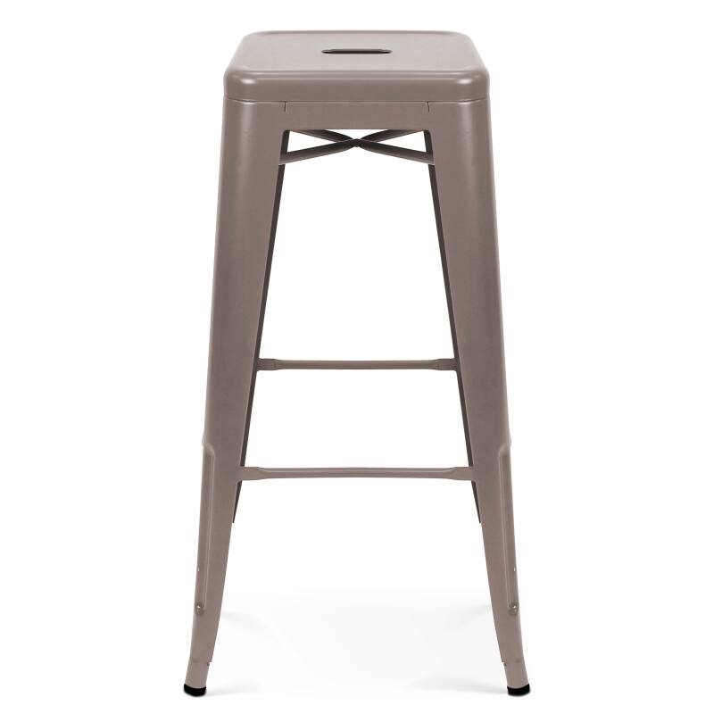 Lot de 4 tabourets de jardin en métal
