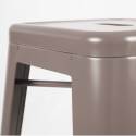 Lot de 4 tabourets de jardin en métal