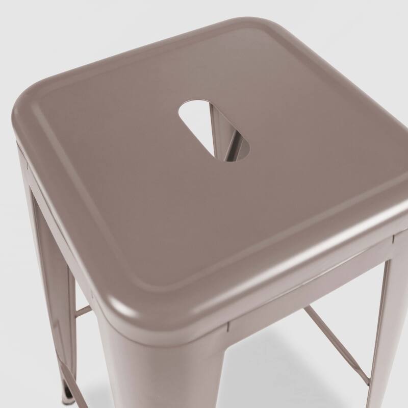 Lot de 4 tabourets de jardin en métal (4/5)