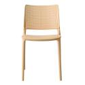 Lot de 4 chaises de terrasse ajourée en plastique