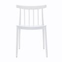 Lot de 4 chaises de terrasse en plastique