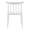 Lot de 4 chaises de terrasse en plastique