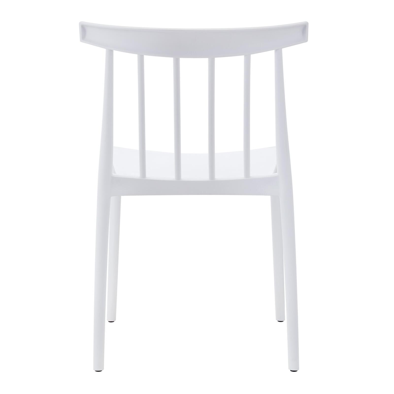 Lot de 4 chaises de terrasse en plastique